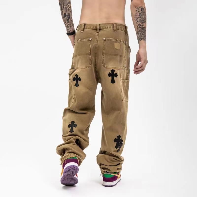 Chrome hearts khaki jeans