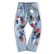 Chrome hearts blue jeans