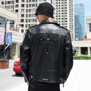 Chrome hearts leather biker jacket