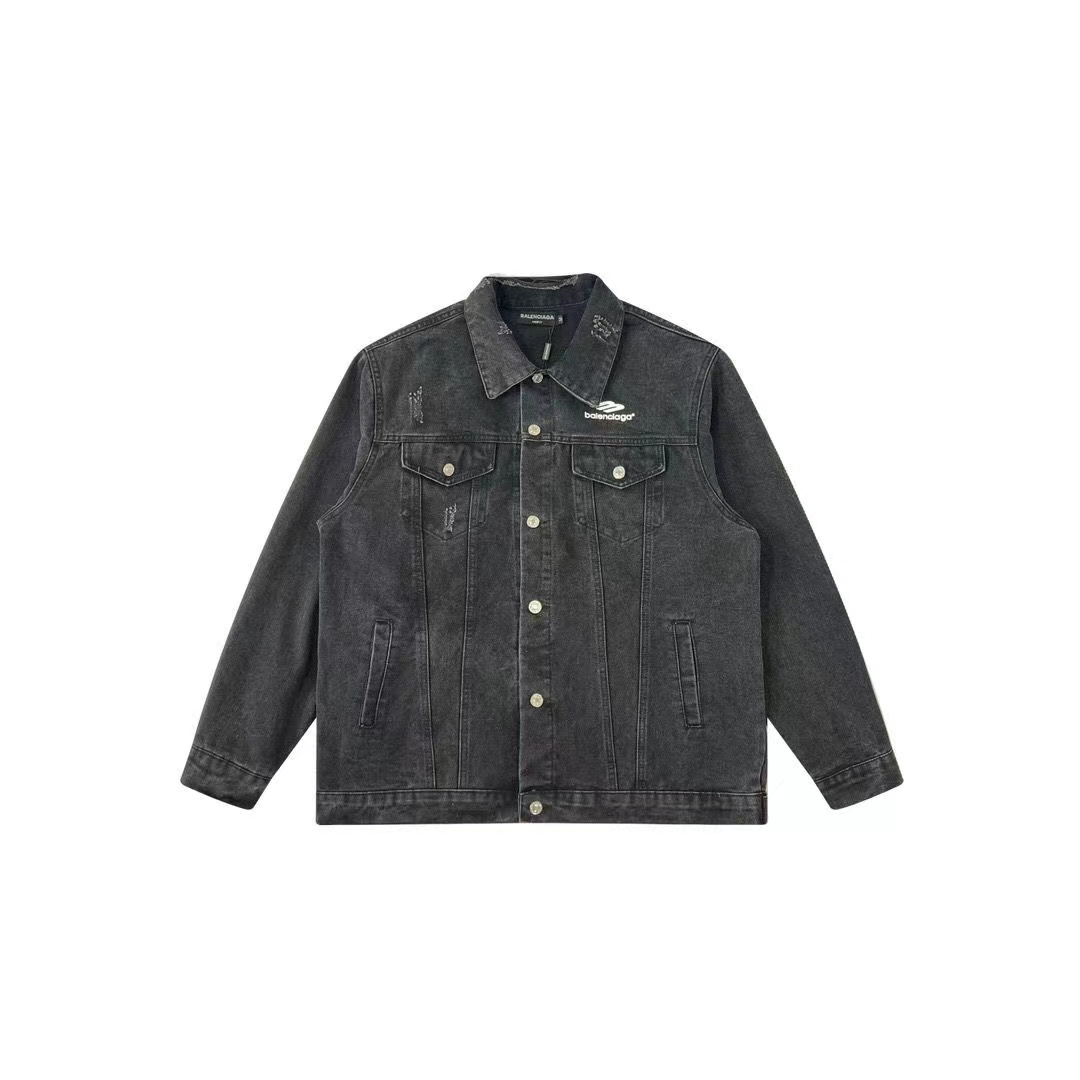 Balenciaga vintage washed denim jacket