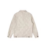 Gucci White printed denim jacket