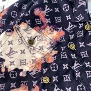 LV Flame monogram print denim jacket