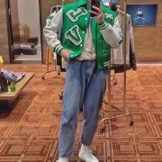 LV FW21 Wizard of Oz baseball jacket