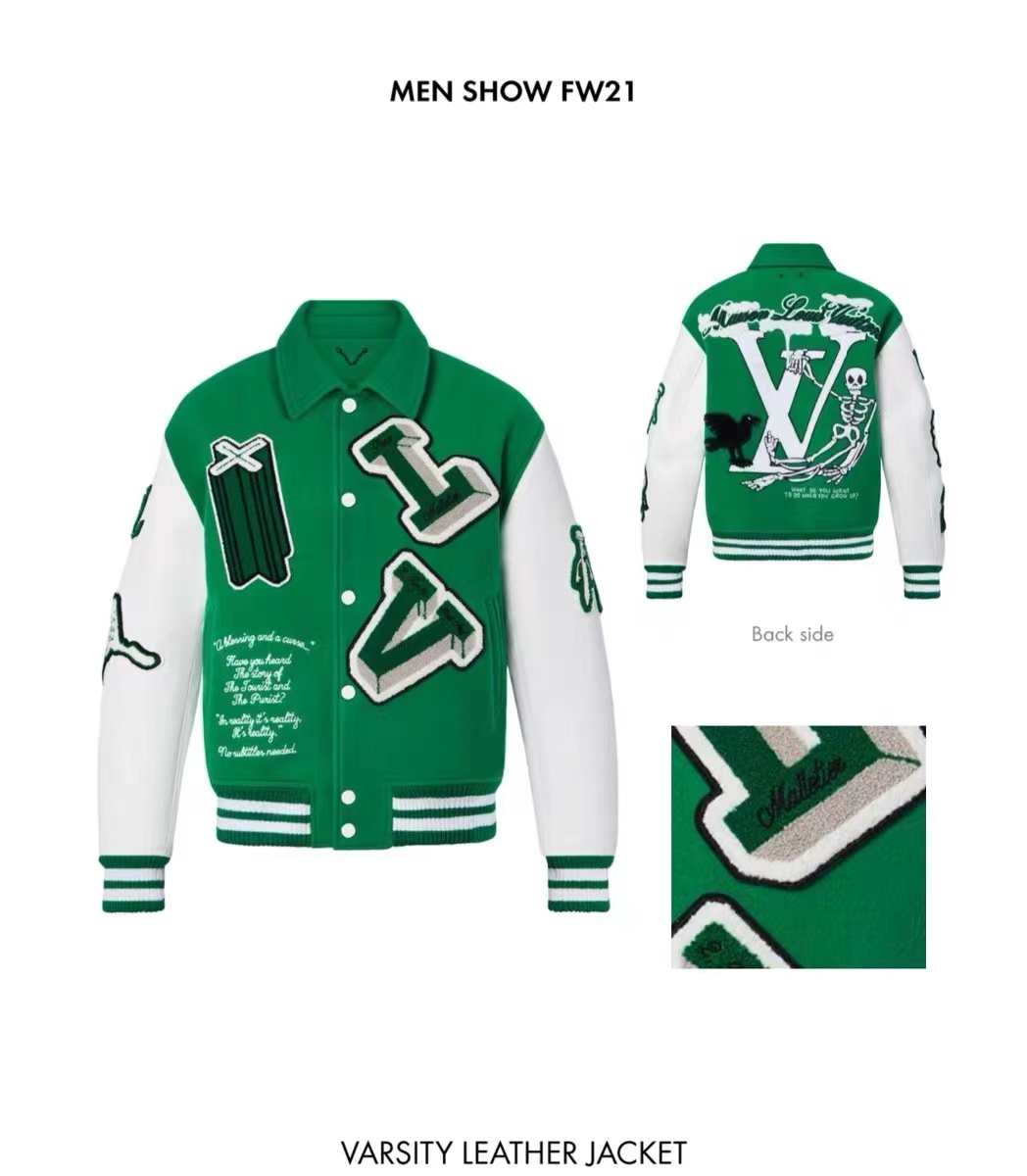 LV FW21 Wizard of Oz baseball jacket