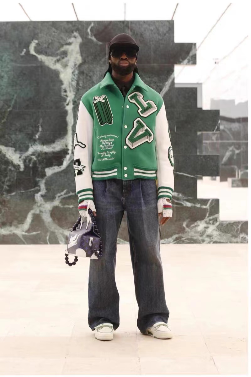 LV FW21 Wizard of Oz baseball jacket