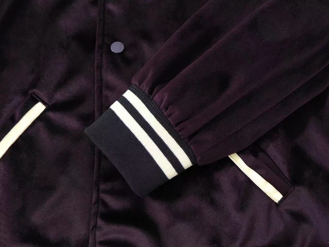 Celine 20FW Velvet series baseball uniform