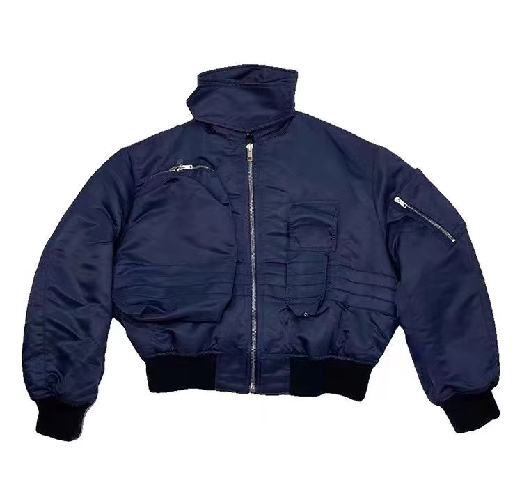 Raf simons cooperation ck205 blue pocket padded jacket