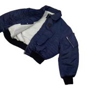 Raf simons cooperation ck205 blue pocket padded jacket